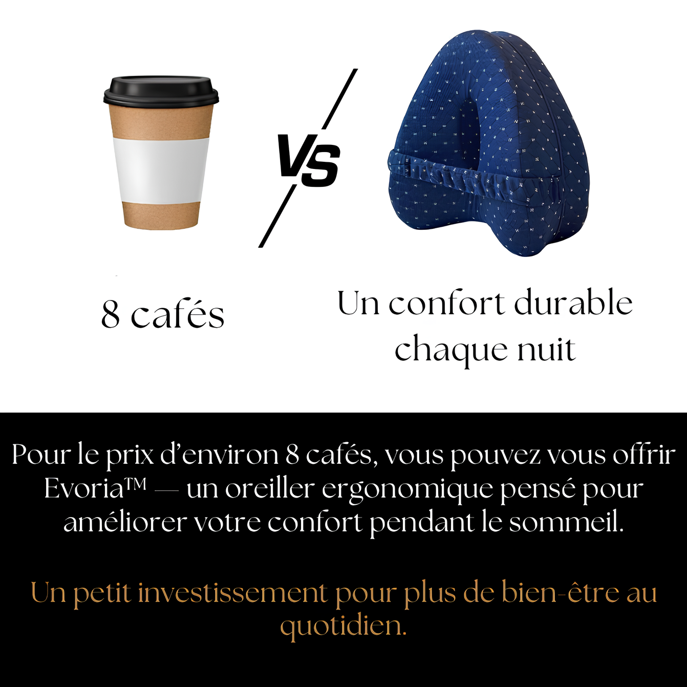 Evoria™ – L’oreiller ergonomique pour un confort optimal la nuit